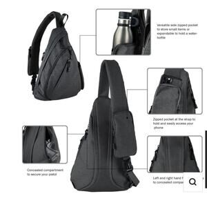 The Jessie & James Peyton Sling Shoulder Concealed Carry Backpack.